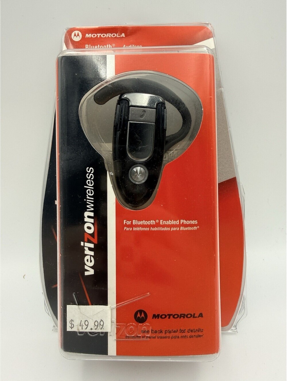 Motorola Bluetooth Headset Verizon Wireless MBT500HS1 v1.1 1.2